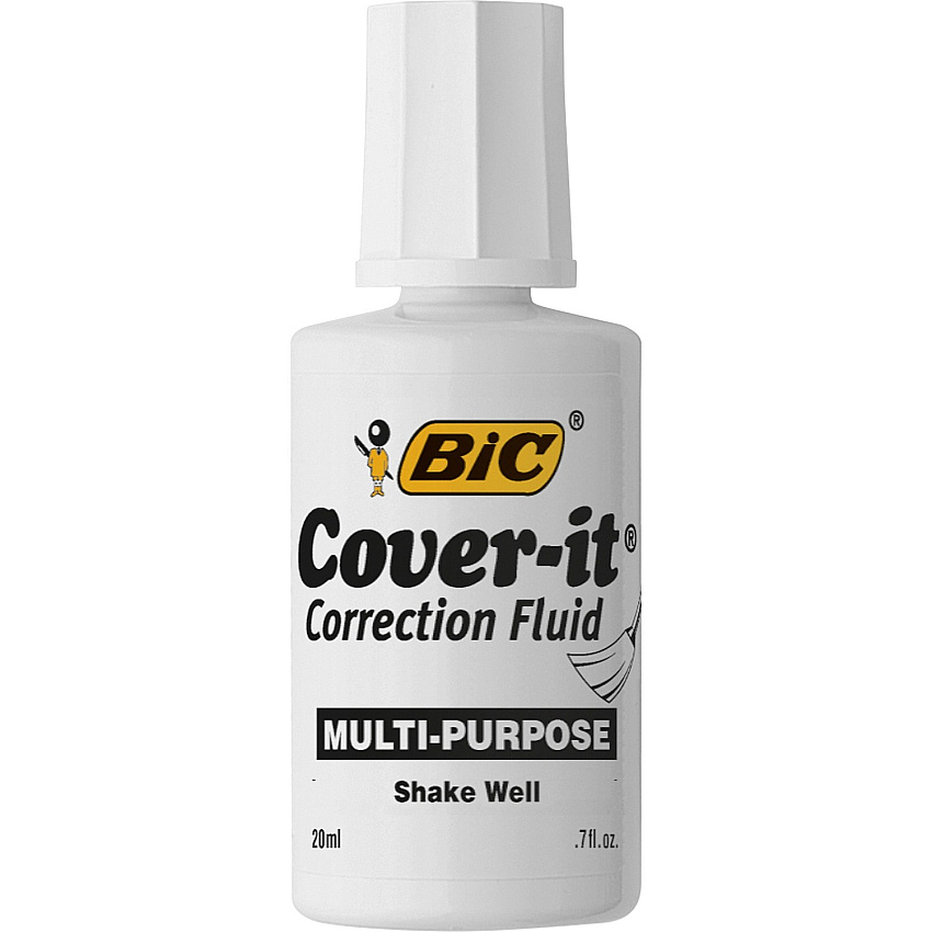 BIC Cover-it Correction Fluid (BICWOC12WE)