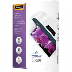 Fellowes Thermal Laminating Pouches - ImageLast, 100/BX (52454)