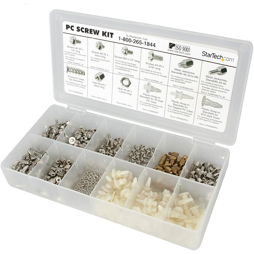 StarTech Pc Screw Kit - Screw Nuts And Standoffs (PCSCREWKIT)