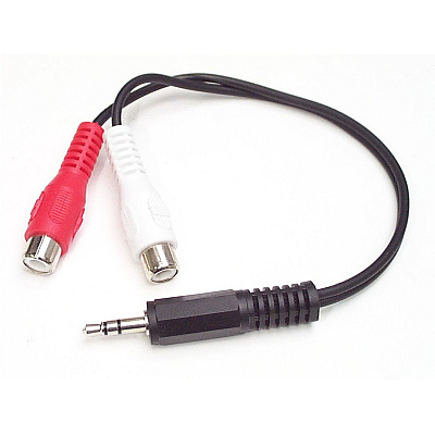 StarTech 6in Stereo Audio Cable 3.5mm To 2x Rca (MUMFRCA)