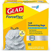 CloroxPro ForceFlex Tall Kitchen Drawstring Trash Bags (CLO70427)