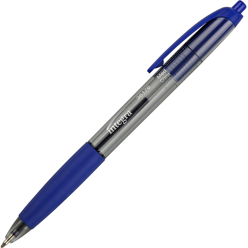 Integra Rubber Grip Retractable Pens (ITA36176)