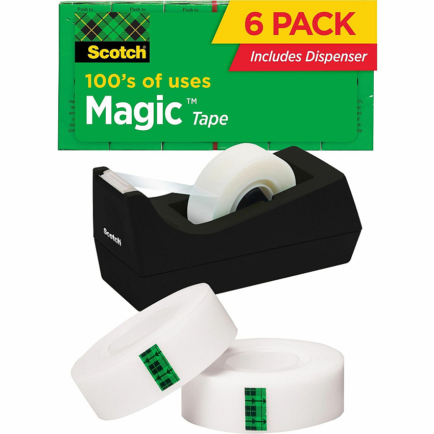 Scotch 3/4"W Magic Tape (MMM810K6C38)
