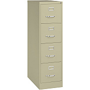 Lorell Fortress Series 26-1/2" Commercial-Grade Vertical File Cabinet (LLR60193)