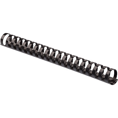 Fellowes Plastic Binding Combs - Black, 3/4" Diameter (FEL52367)