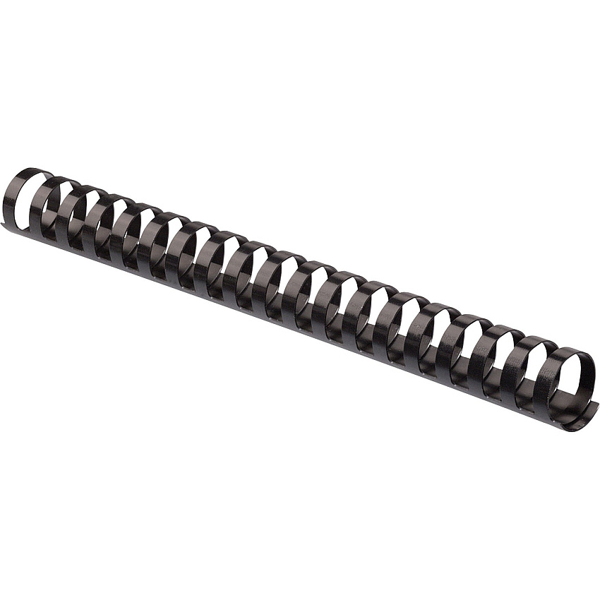 Fellowes Plastic Binding Combs - Black, 3/4" Diameter (FEL52367)