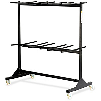 Safco Double Tier Chair Cart (SAF4199BL)