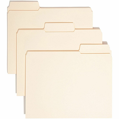 Smead SuperTab 1/3 Tab Cut Letter Recycled Top Tab File Folder (SMD10395)
