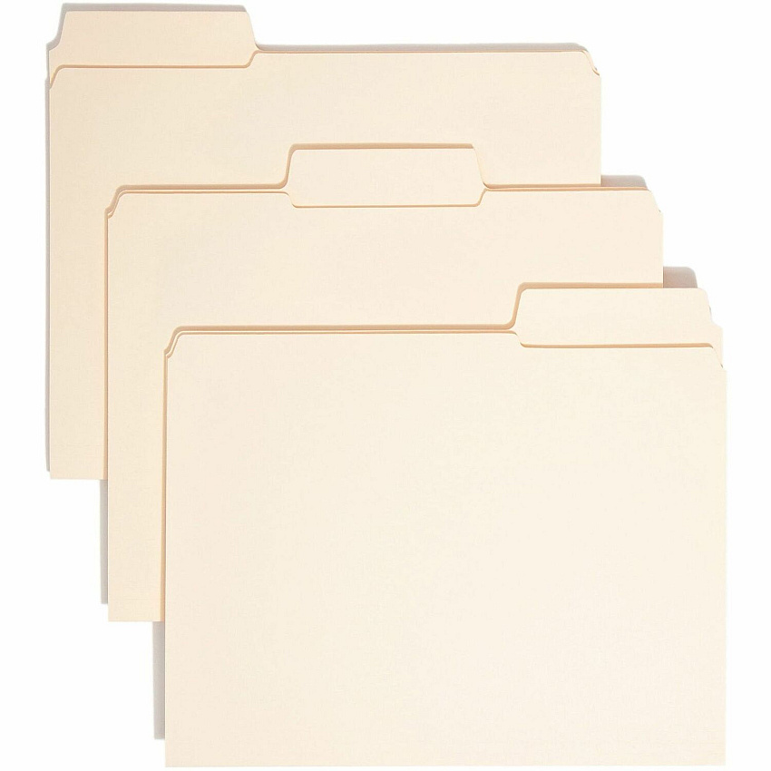 Smead SuperTab 1/3 Tab Cut Letter Recycled Top Tab File Folder (SMD10395)