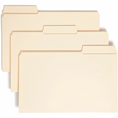 Smead SuperTab 1/3 Tab Cut Legal Recycled Top Tab File Folder (SMD15395)