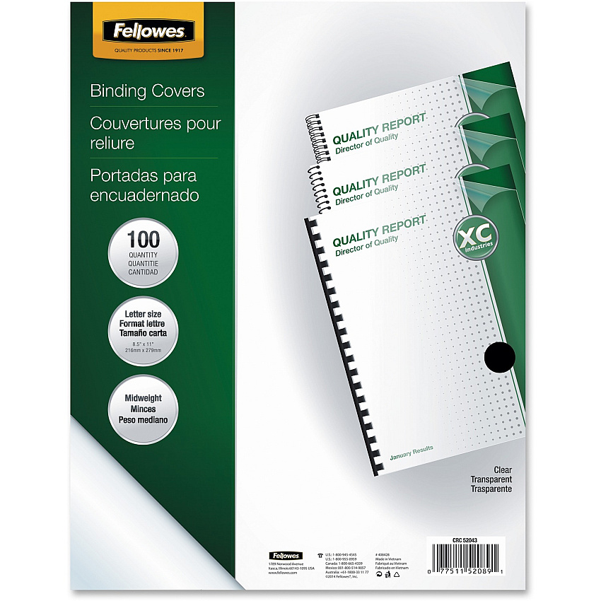 Fellowes Letter Report Cover (FEL52089)