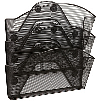 Safco Black Magic Magnetic Triple File Pocket (SAF4175BL)