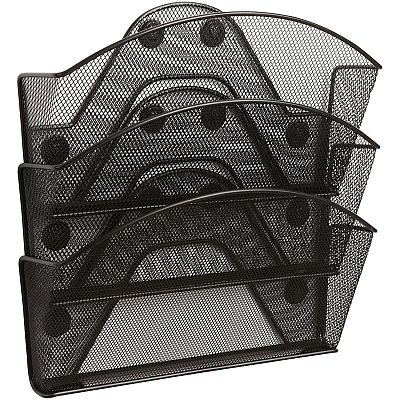 Safco Black Magic Magnetic Triple File Pocket (SAF4175BL)