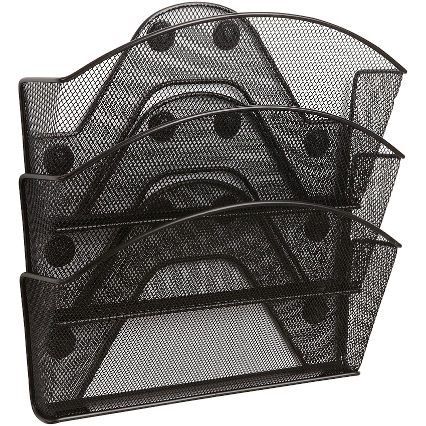 Safco Black Magic Magnetic Triple File Pocket (SAF4175BL)