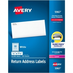 Avery Easy Peel Mailing Laser Labels (5967)