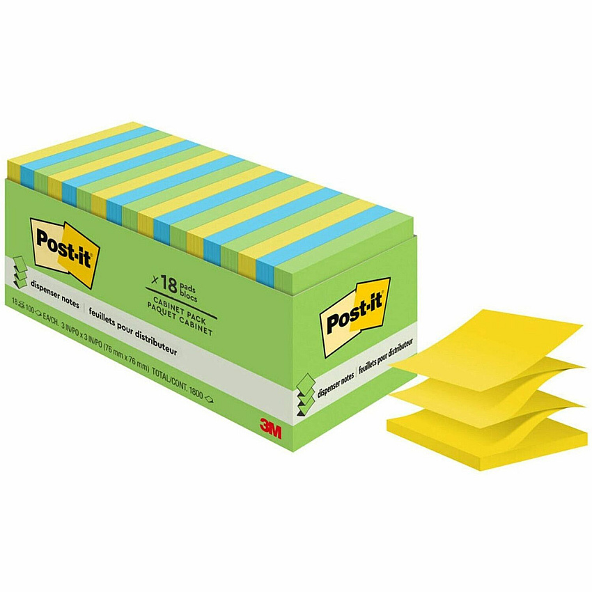 Post-it Dispenser Notes - Floral Fantasy Color Collection (MMMR33018AUCP)
