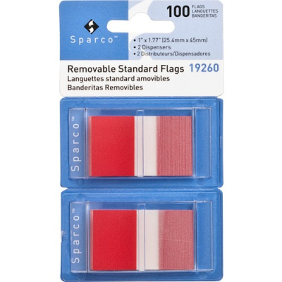 Sparco Removable Standard Flags in Dispenser (19260)