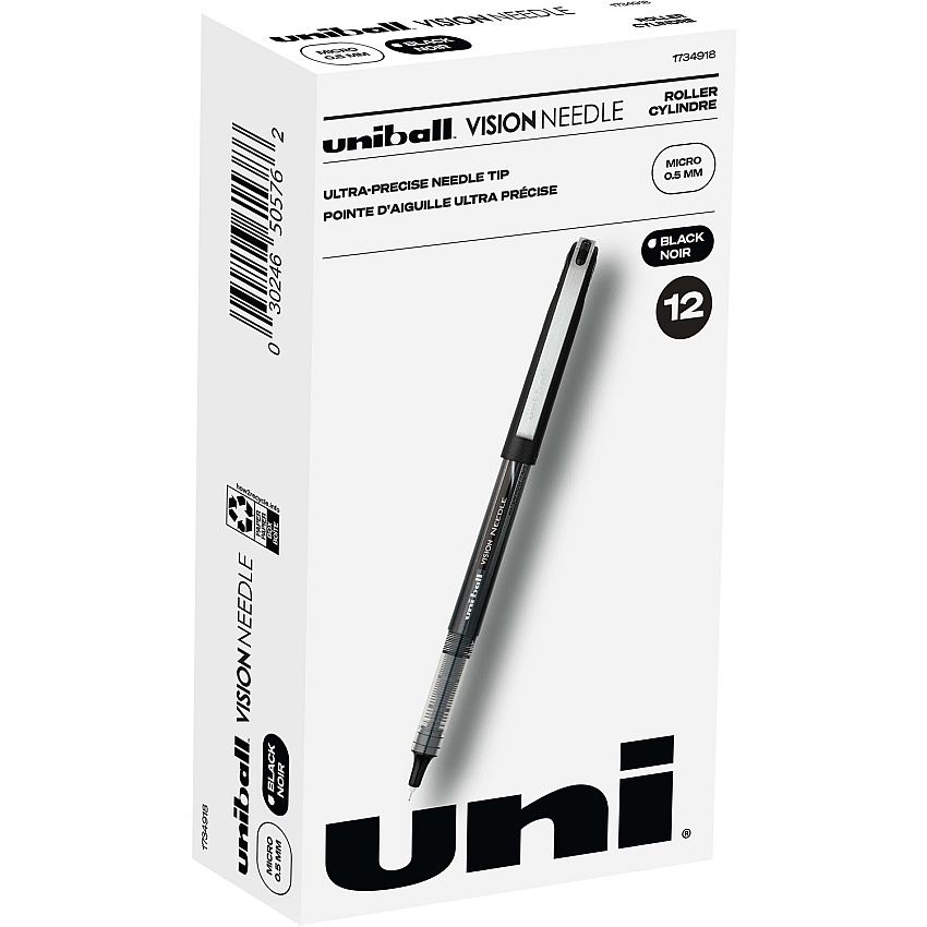 uniball Vision Needle Rollerball Pens (UBC1734918)