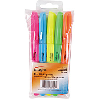 Integra Pen Style Fluorescent Highlighters (ITA36180)
