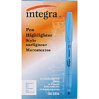 Integra Pen Style Fluorescent Highlighters (ITA36184)