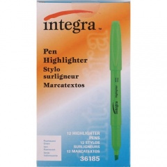 Integra Pen Style Fluorescent Highlighters (36185)