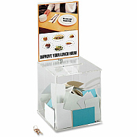 Safco Customizable Locking Acrylic Collection Box (SAF4234CL)