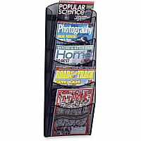 Safco 5-Pocket Onyx Mesh Literature Organizer (SAF5578BL)