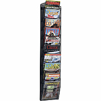 Safco 10-pocket Onyx Mesh Literature Rack (SAF5579BL)