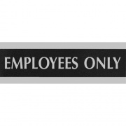 Headline Century Employees Only Sign (4760)