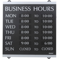 Headline Century Business Hours Sign (4247)