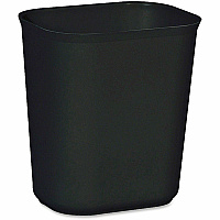 Rubbermaid Commercial 14 QT Fire-Resistant Wastebasket (RCP254100BK)