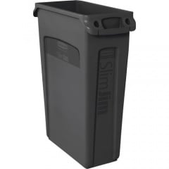 Rubbermaid Commercial Slim Jim 23-Gallon Vented Waste Container (354060BK)