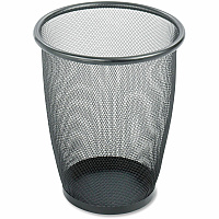 Safco Round Mesh Wastebaskets (SAF9717BL)