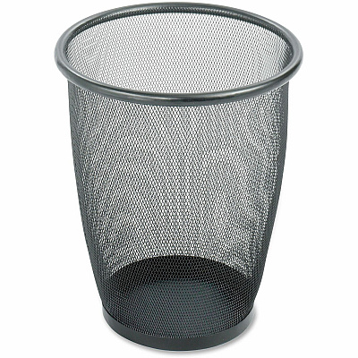 Safco Round Mesh Wastebaskets (SAF9717BL)