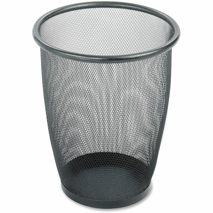 Safco Round Mesh Wastebaskets (SAF9717BL)