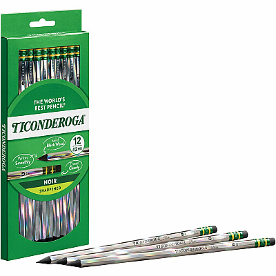 Ticonderoga Noir Pre-Sharpened No. 2 Pencils (DIX13970)