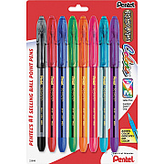 Pentel R.S.V.P. Multi Pack Stick Ballpoint Pens (PENBK91CRBP8M)