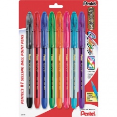 Pentel R.S.V.P. Multi Pack Stick Ballpoint Pens (BK91CRBP8M)