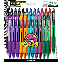 Zebra Z-Grip Retractable Ballpoint Pens (ZEB12223)