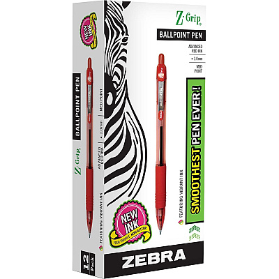 Zebra Z-Grip Retractable Ballpoint Pens (ZEB22230)