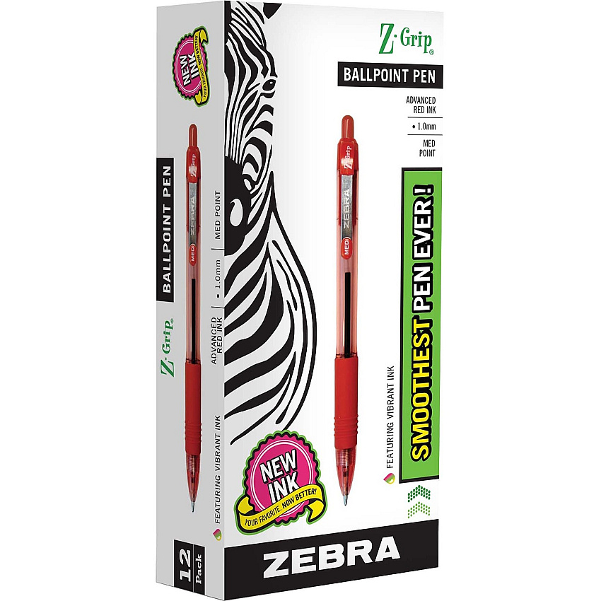 Zebra Z-Grip Retractable Ballpoint Pens (ZEB22230)