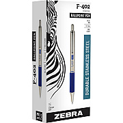 Zebra Pen F-402 Retractable Ballpoint Pen (ZEB29220)