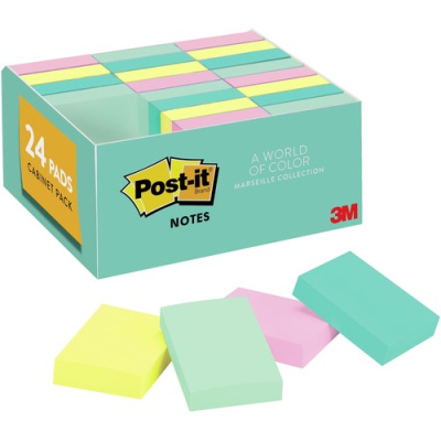 Post-it Notes Value Pack - Beachside Cafe Color Collection (65324APVAD)