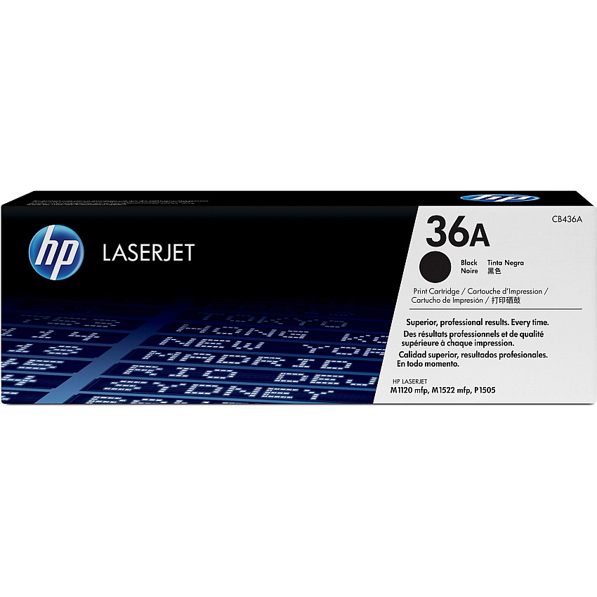 HP 36A (HEWCB436A) Original Standard Yield Laser Toner Cartridge - Single Pack - Black - 1 Each