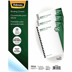 Fellowes Crystals Clear Oversize PVC Covers (52309)