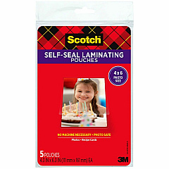 Scotch Self-sealing Photo Laminating Sheets (MMMPL900G)