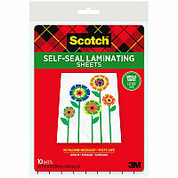Scotch Self-Seal Laminating Pouches (MMMLS854SS10)