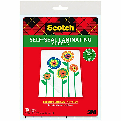 Scotch Self-Seal Laminating Pouches (MMMLS854SS10)