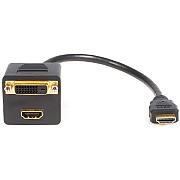 StarTech 1ft Hdmi Splitter Cable Hdmi To 2x Dvi-d (HDMISPL1DH)