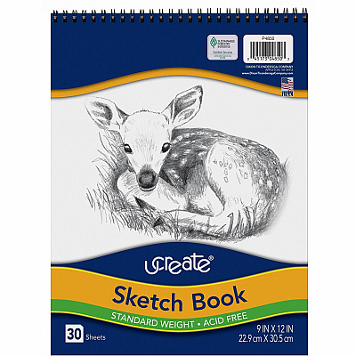 UCreate Medium Weight Acid Free Sketch Books (PAC4850)